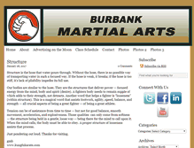 Tablet Screenshot of burbankmartialarts.net